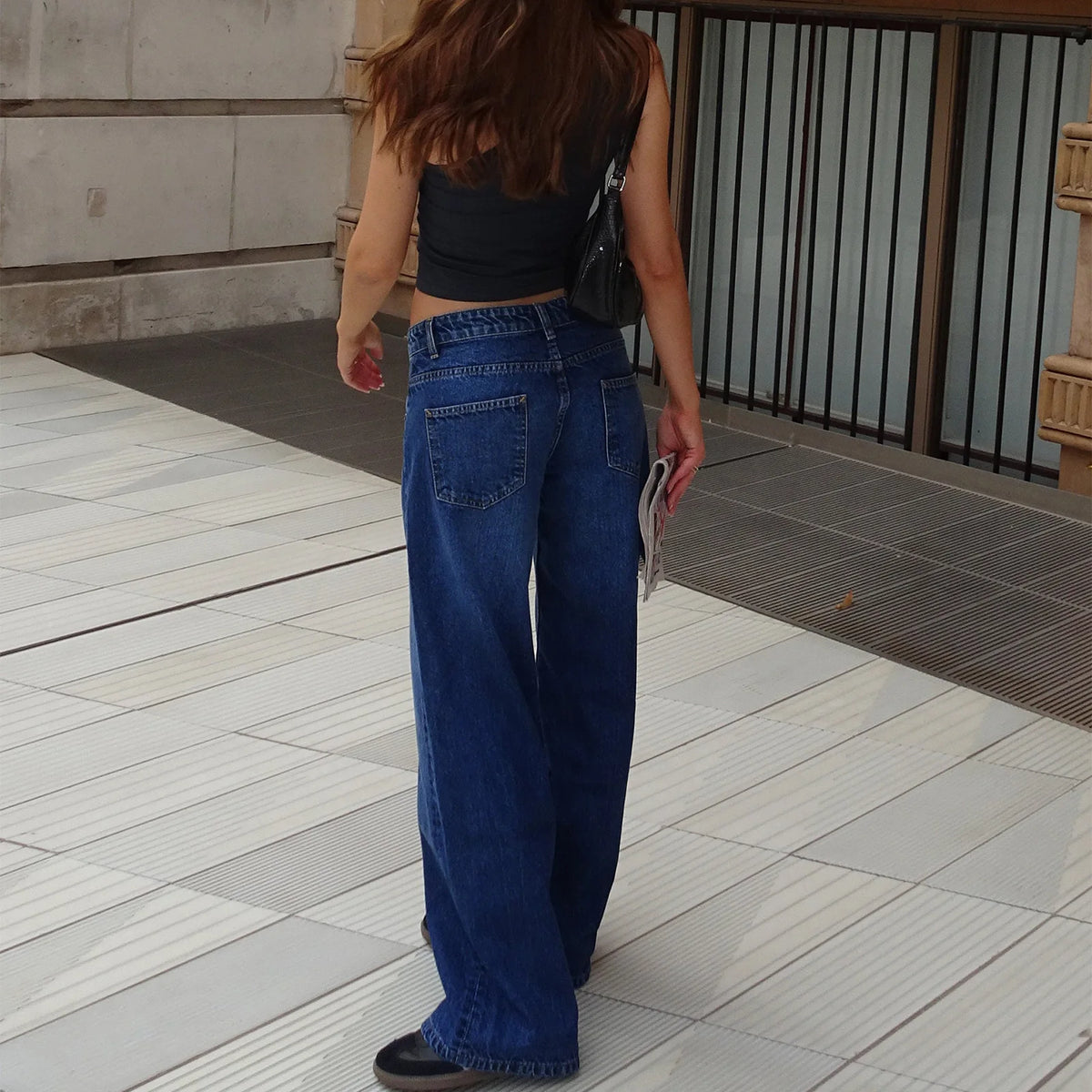 Calça Jeans Feminina Wide Leg
