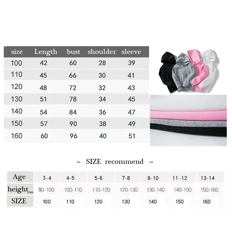 Cute Fashion Bear Funny Hoodie Kids Children's Sweatshirt Hoody for Boys Girls Casual Hoodies Hip Hop Clothes