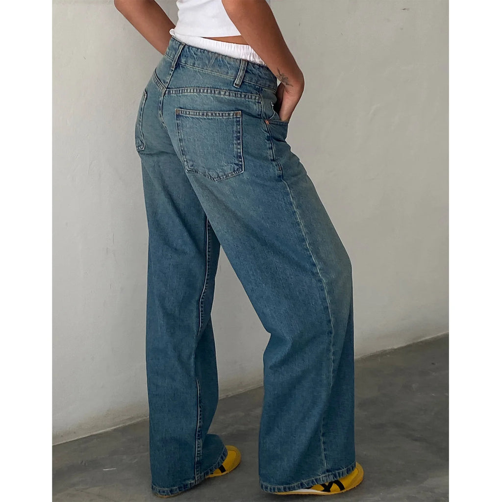 Calça Jeans Feminina Wide Leg