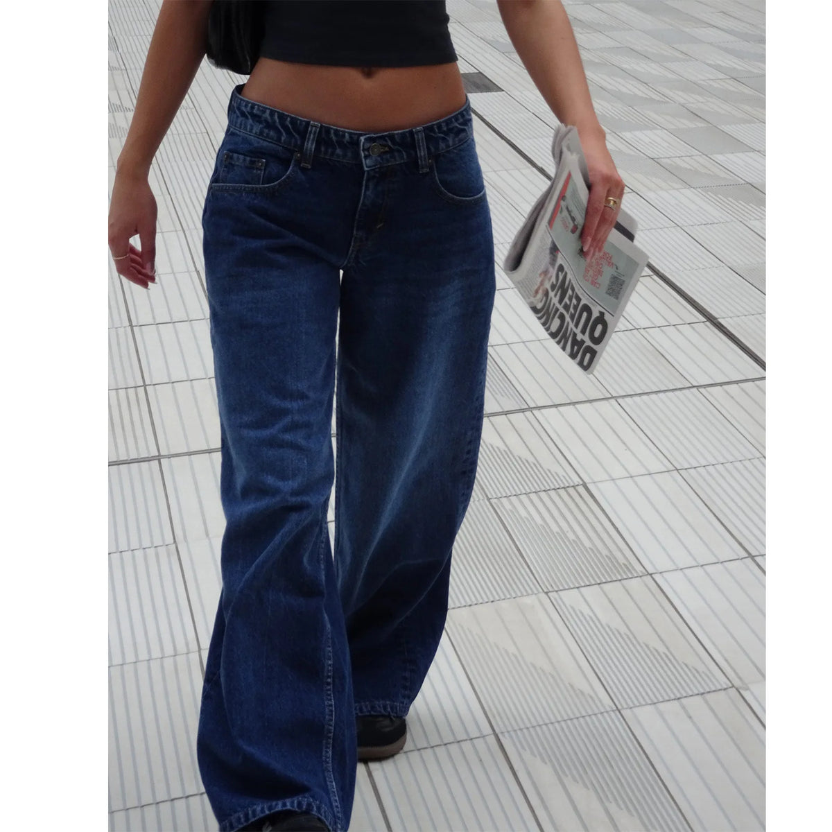 Calça Jeans Feminina Wide Leg