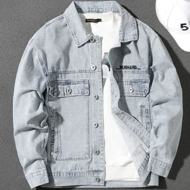 Jaqueta Jeans Masculina Casual