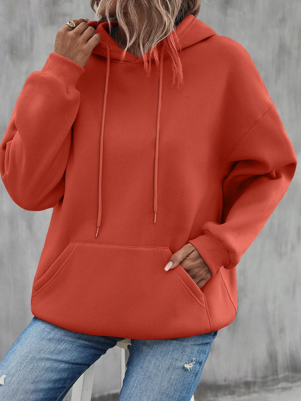 Women Hoodies Basic Essential Blank Solid Color Pullovers Female Tops High quality All-Match Street Clothes Womens Sweatshirts