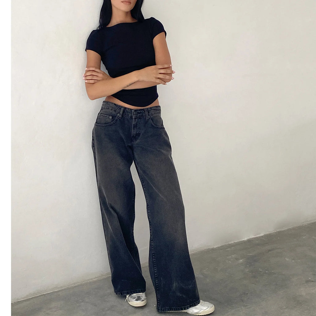Calça Jeans Feminina Wide Leg