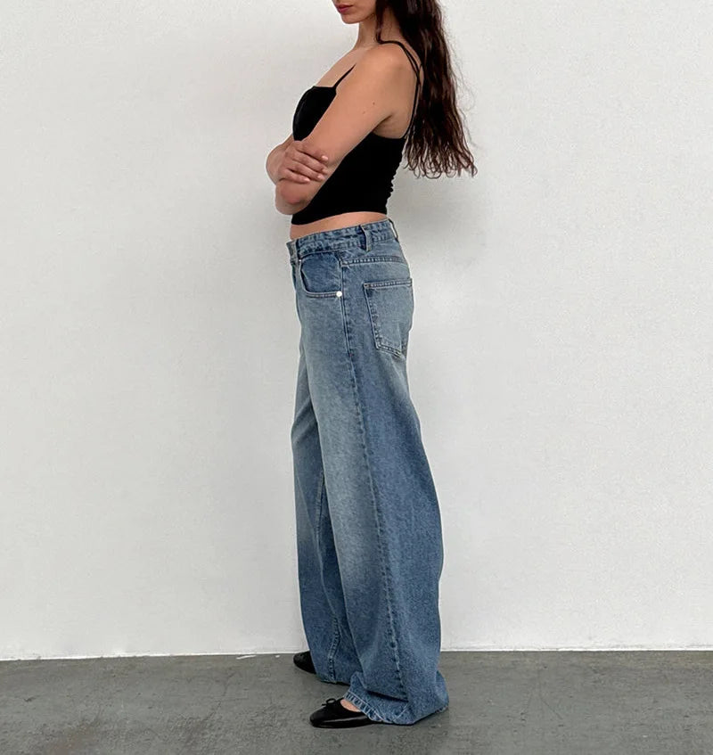 Calça Jeans Feminina Wide Leg