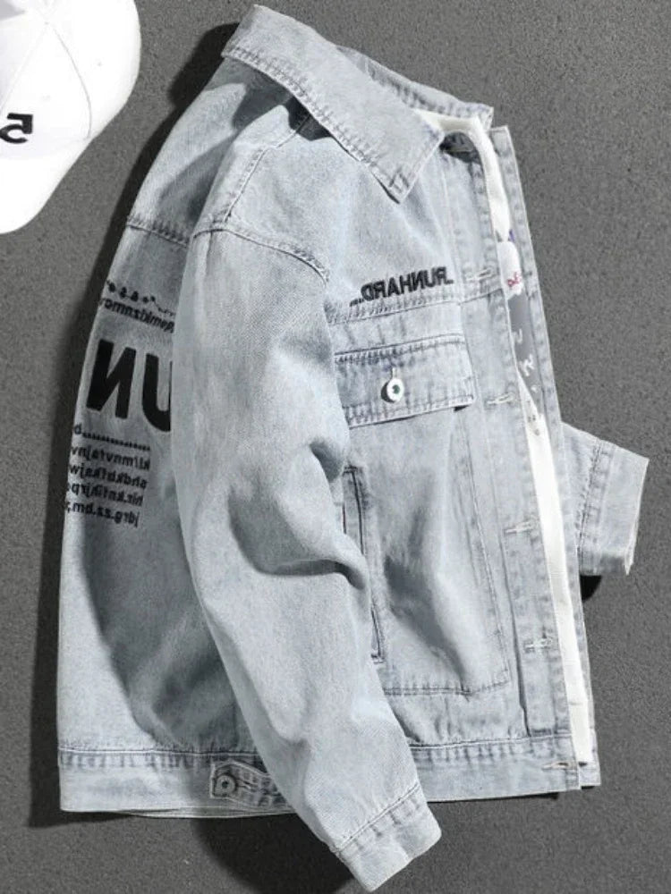 Jaqueta Jeans Masculina Casual