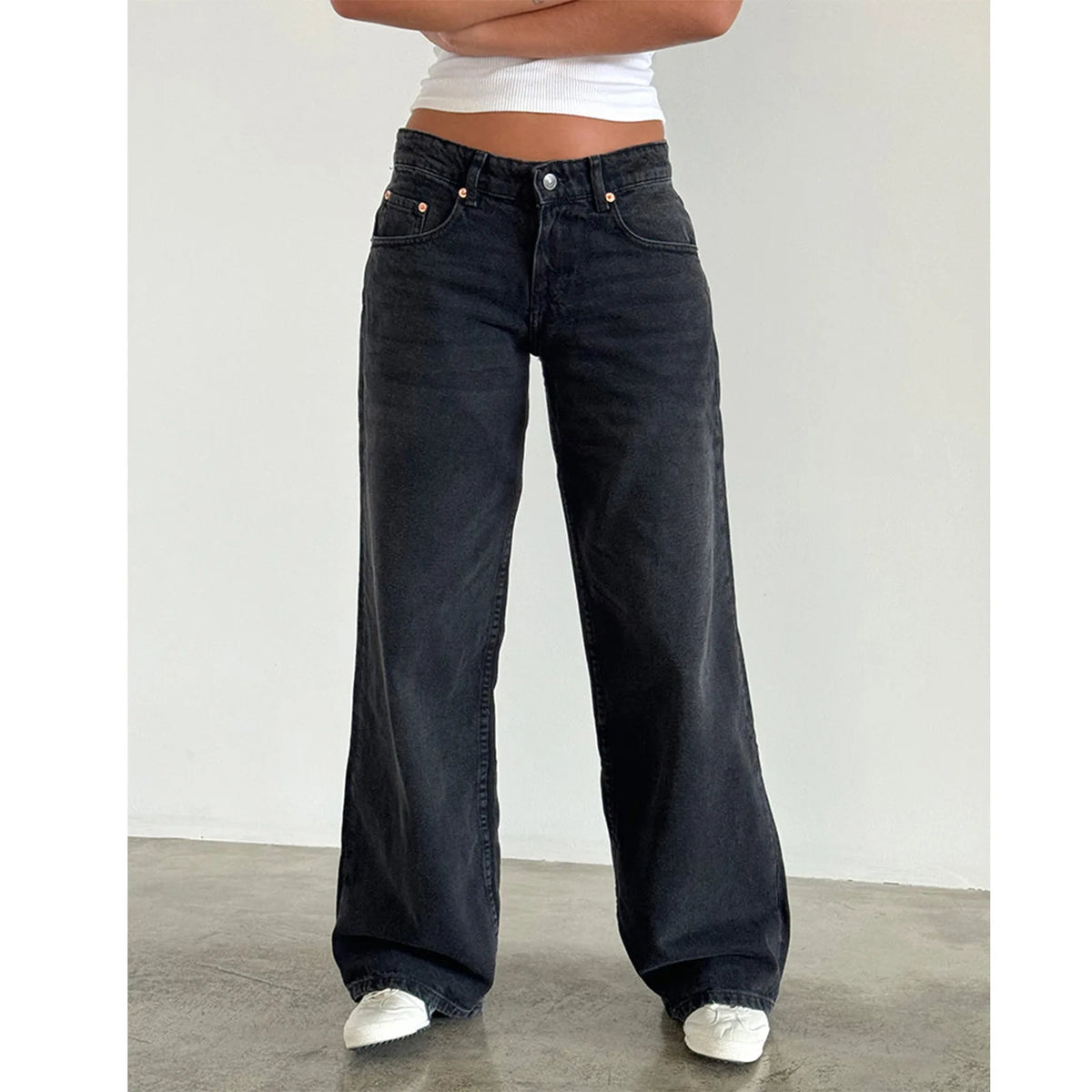 Calça Jeans Feminina Wide Leg