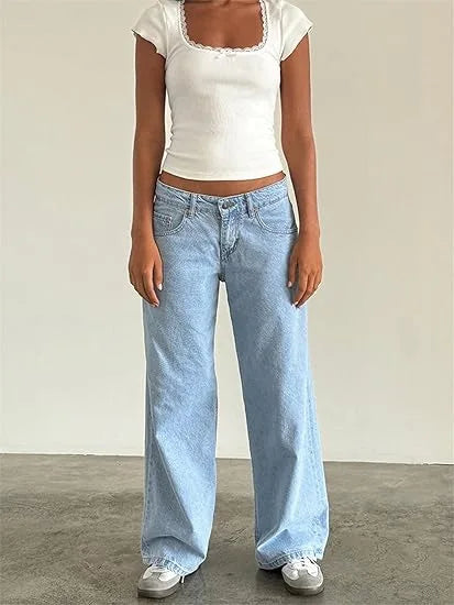 Calça Jeans Feminina Wide Leg