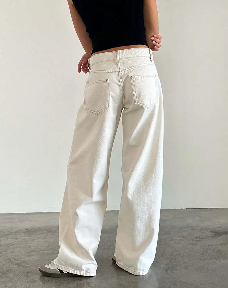 Calça Jeans Feminina Wide Leg