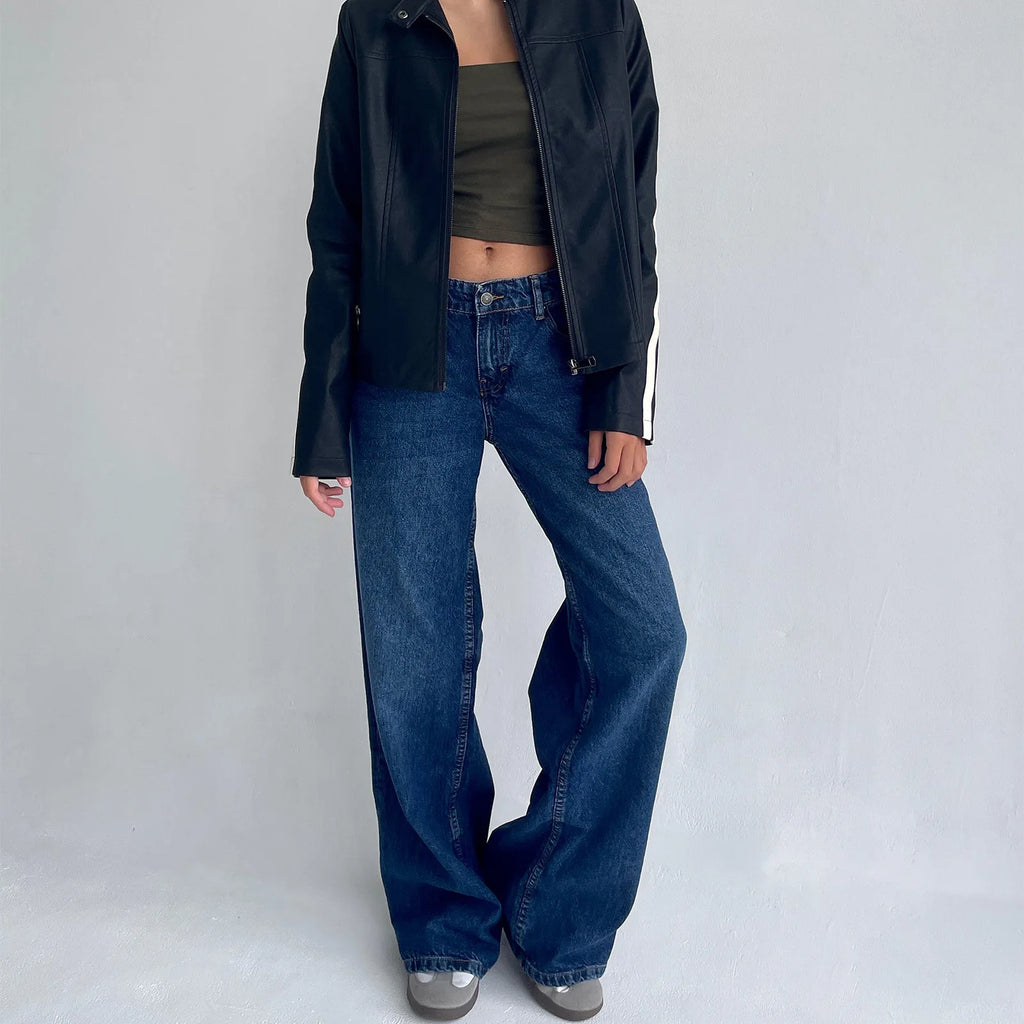 Calça Jeans Feminina Wide Leg