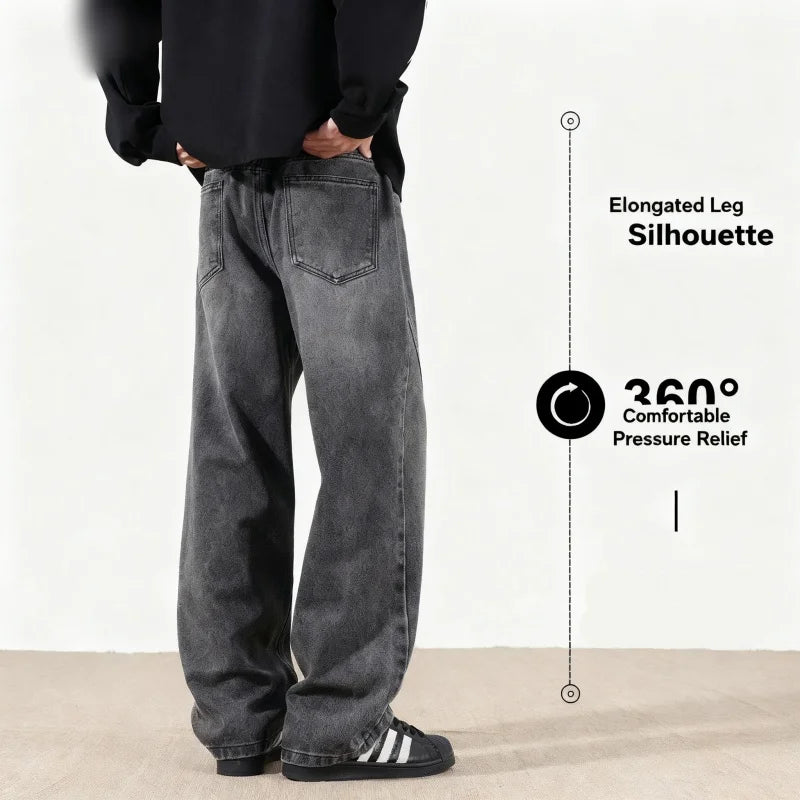Calça Jeans Masculina Wide Leg