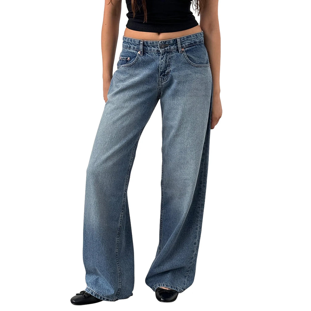 Calça Jeans Feminina Wide Leg