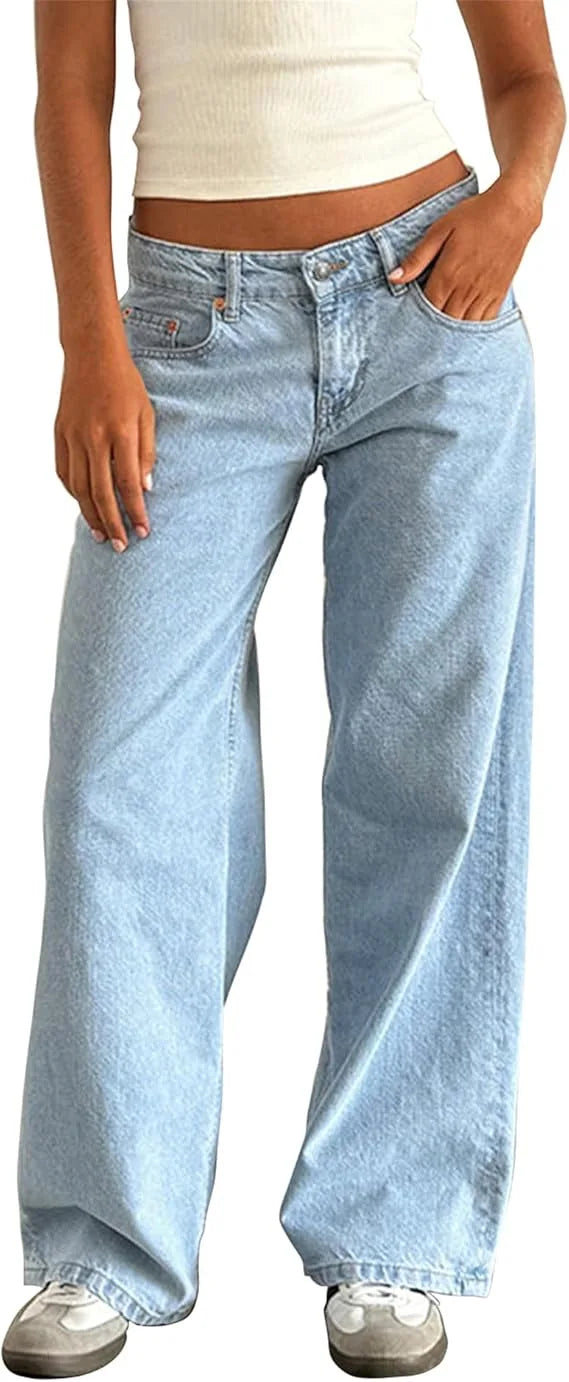 Calça Jeans Feminina Wide Leg