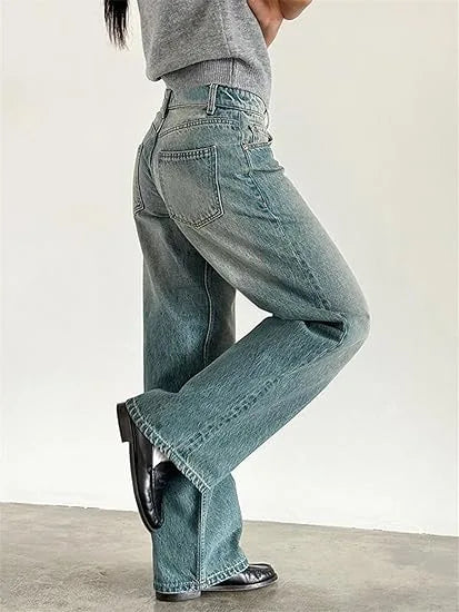 Calça Jeans Feminina Wide Leg