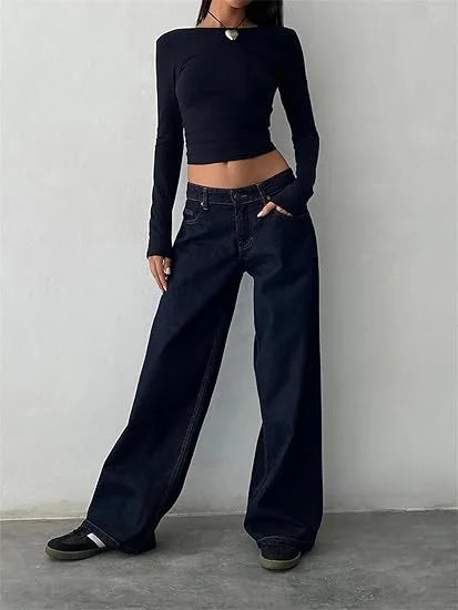 Calça Jeans Feminina Wide Leg