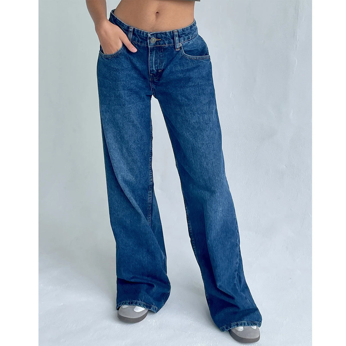 Calça Jeans Feminina Wide Leg