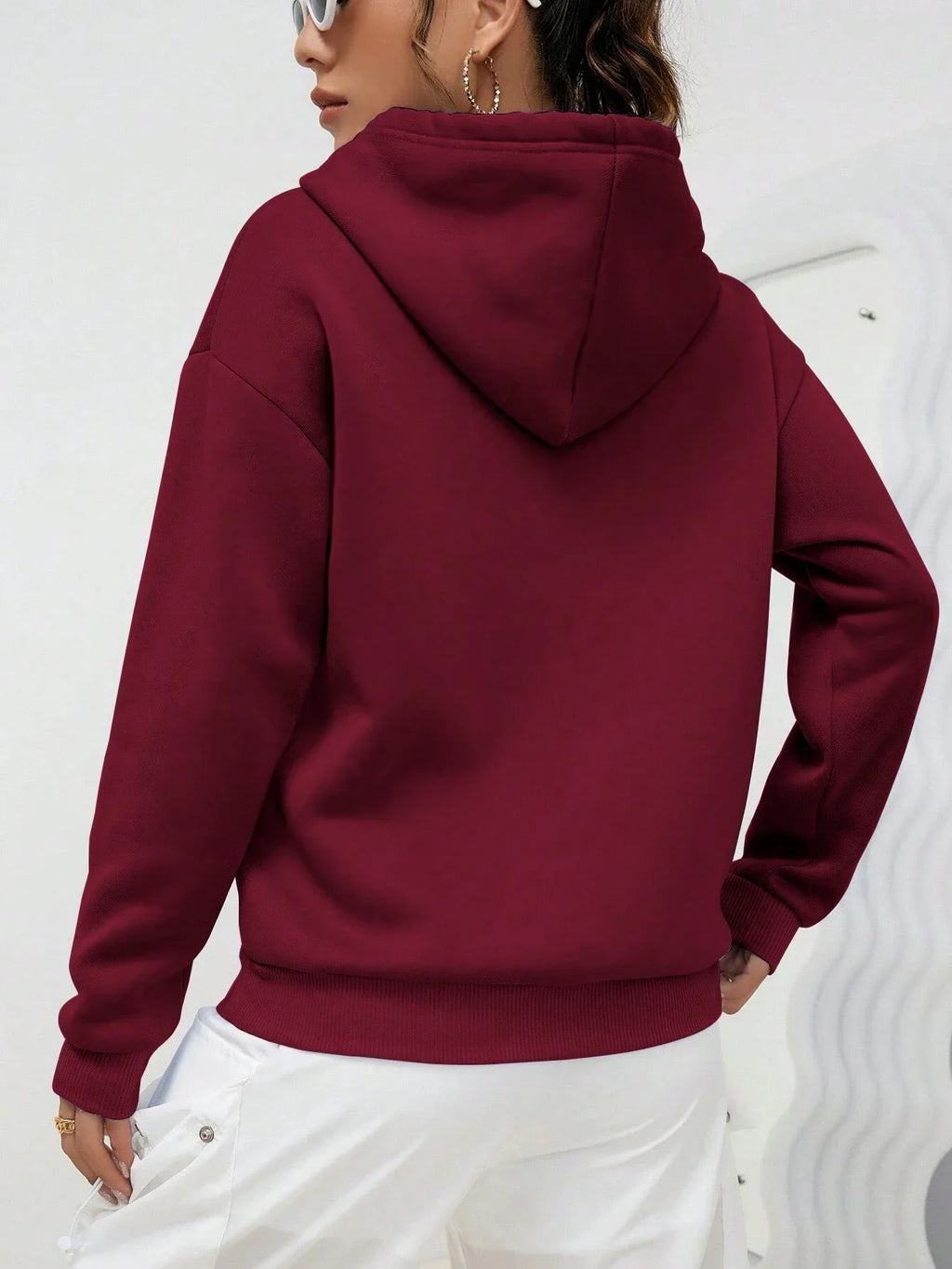 Women Hoodies Basic Essential Blank Solid Color Pullovers Female Tops High quality All-Match Street Clothes Womens Sweatshirts