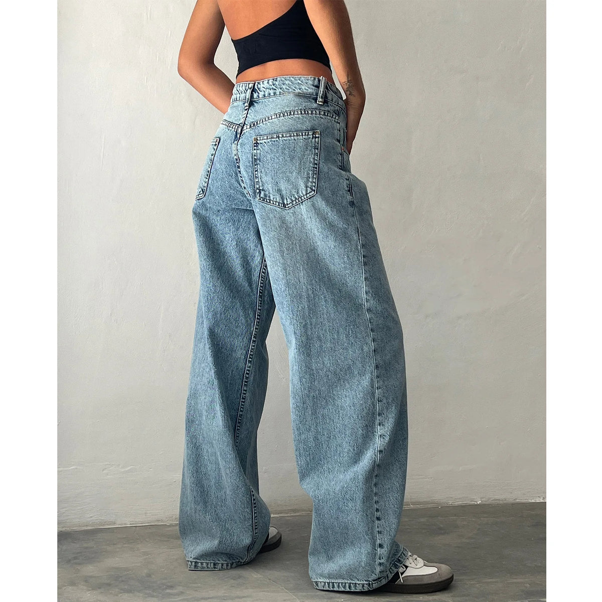 Calça Jeans Feminina Wide Leg