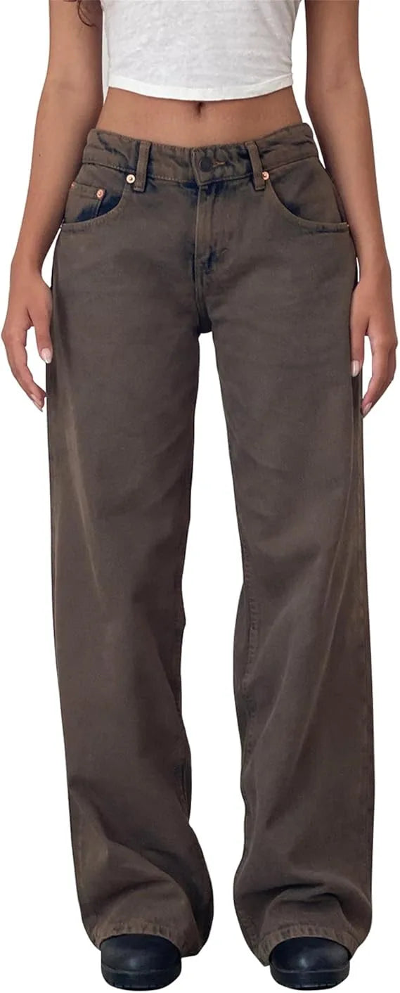 Calça Jeans Feminina Wide Leg