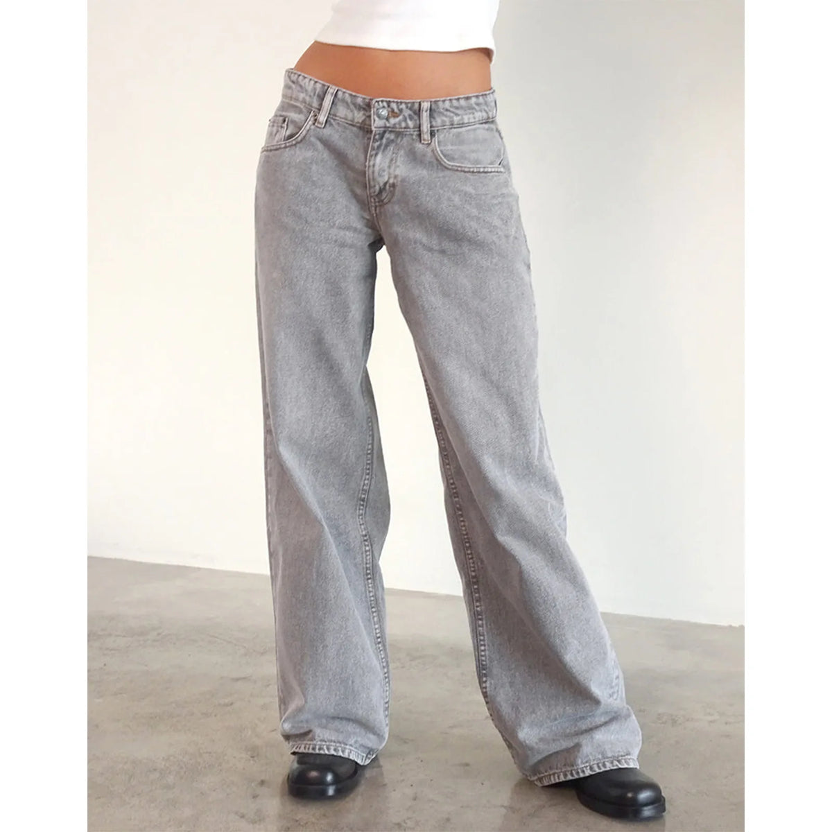 Calça Jeans Feminina Wide Leg