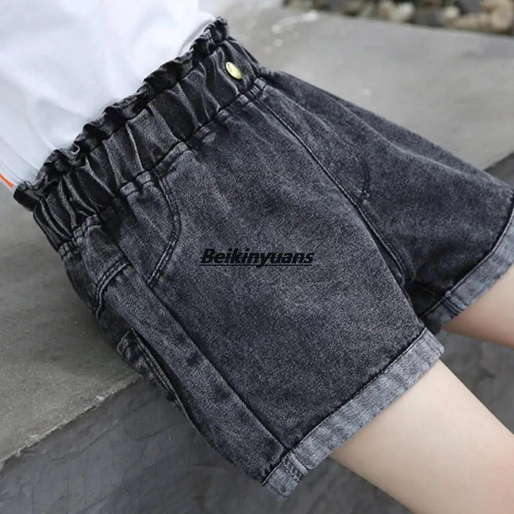Short Jeans Feminino Cintura Alta