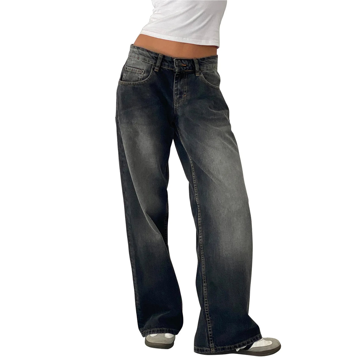 Calça Jeans Feminina Wide Leg