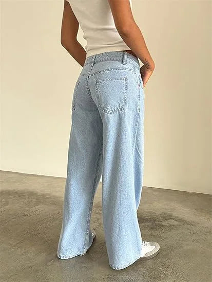 Calça Jeans Feminina Wide Leg