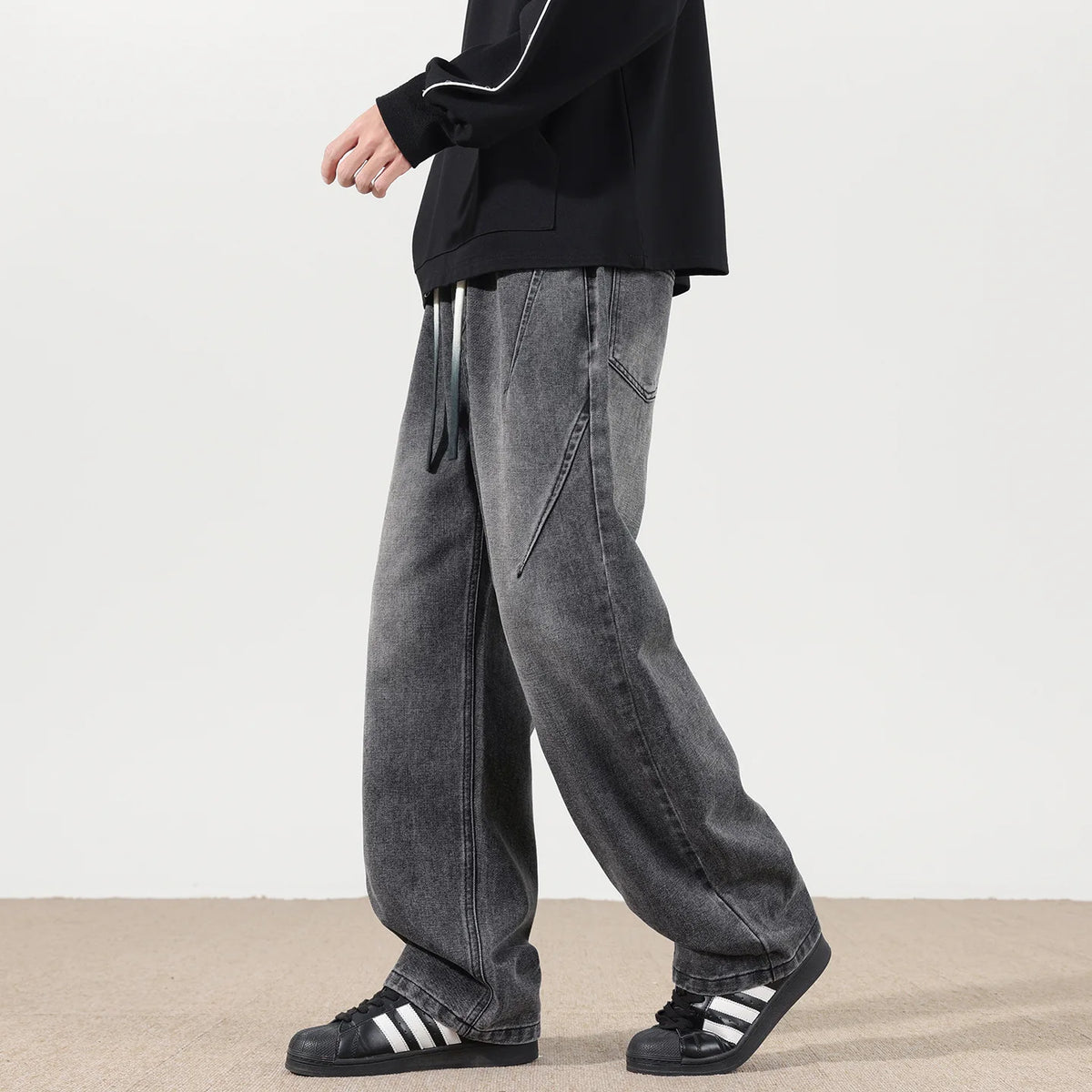 Calça Jeans Masculina Wide Leg