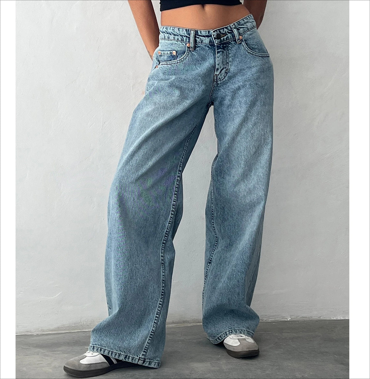 Calça Jeans Feminina Wide Leg