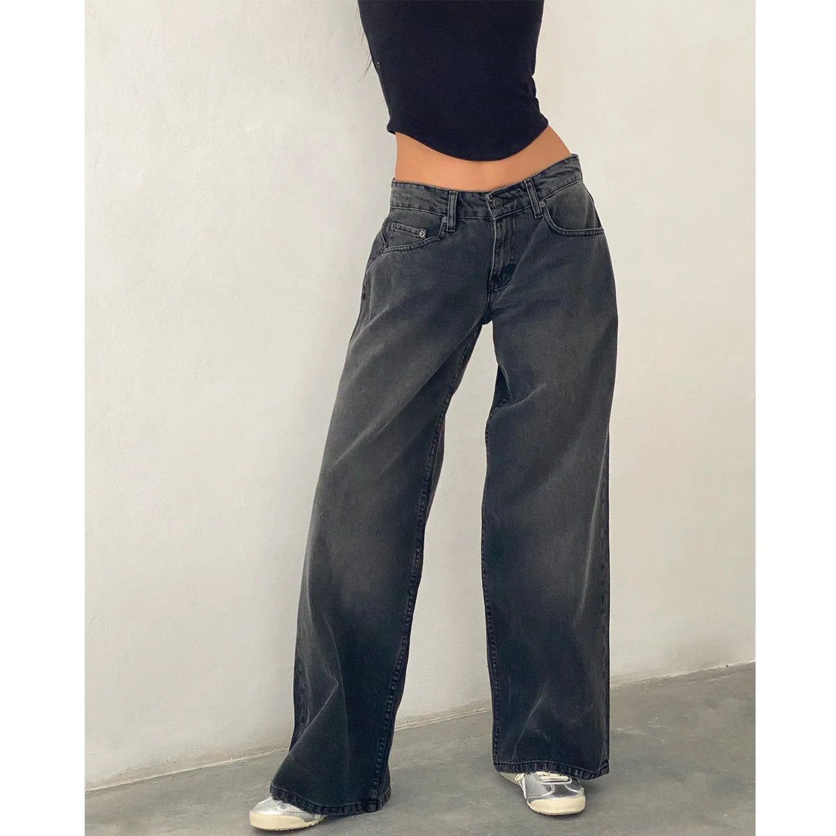 Calça Jeans Feminina Wide Leg
