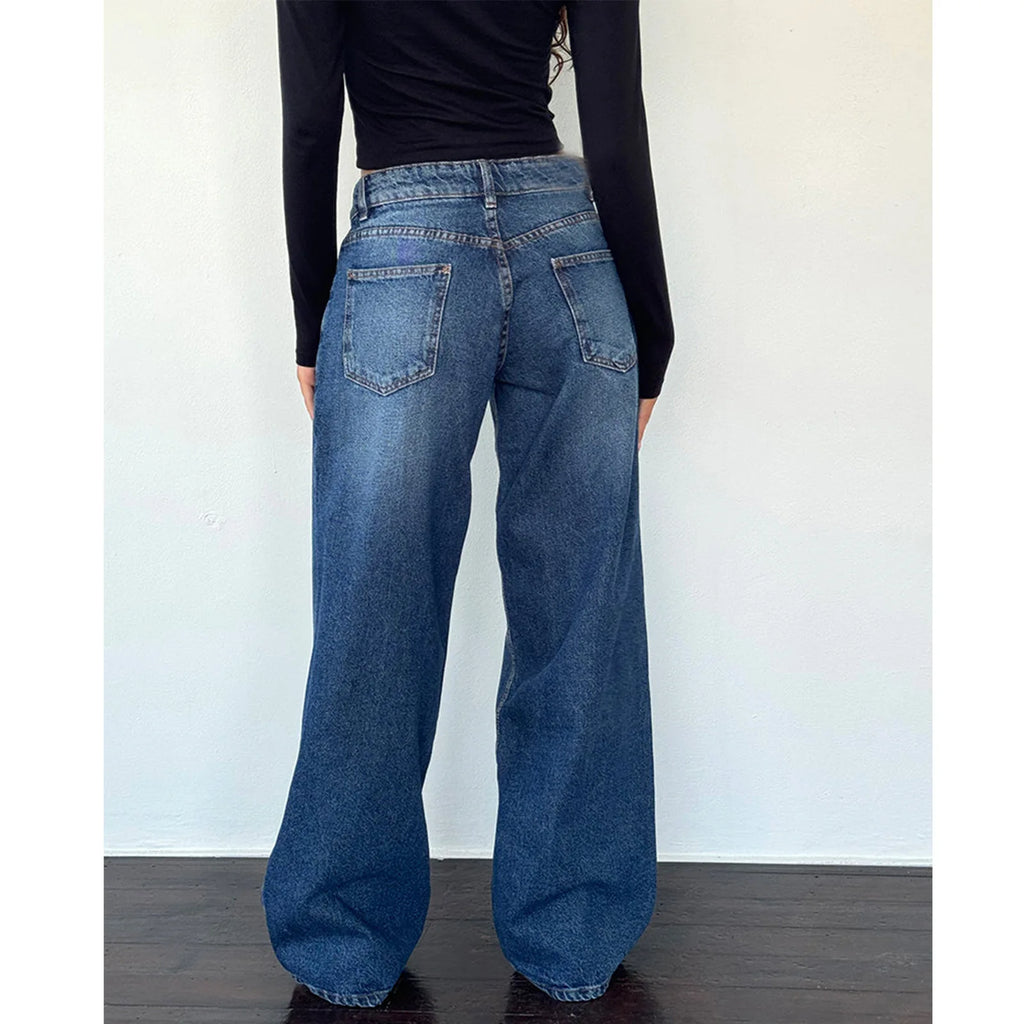 Calça Jeans Feminina Wide Leg
